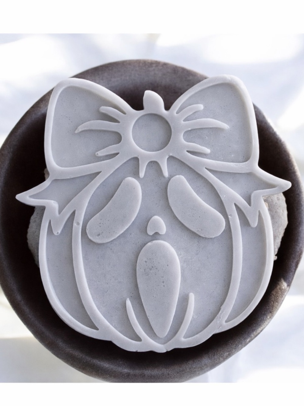 Vanilla Soap 4x4in 8oz shea butter based handmade ghost face